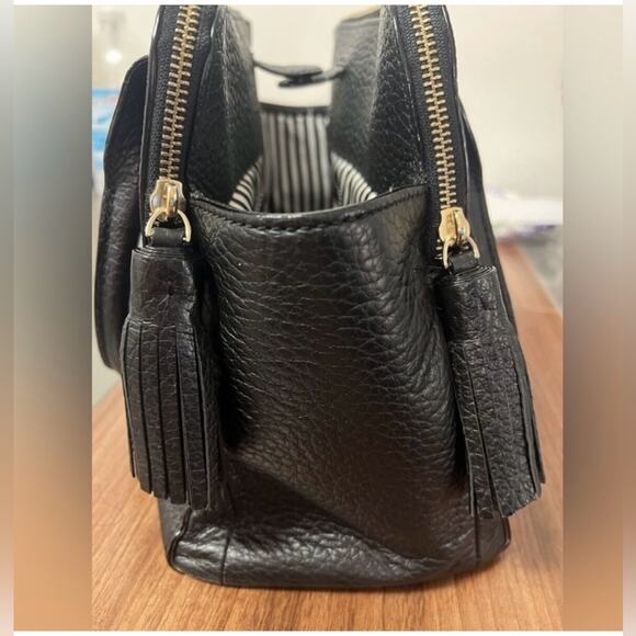 Kate Spade Lydia Southport Avenue Tote Handbag Black Signature - Picture 2 of 11